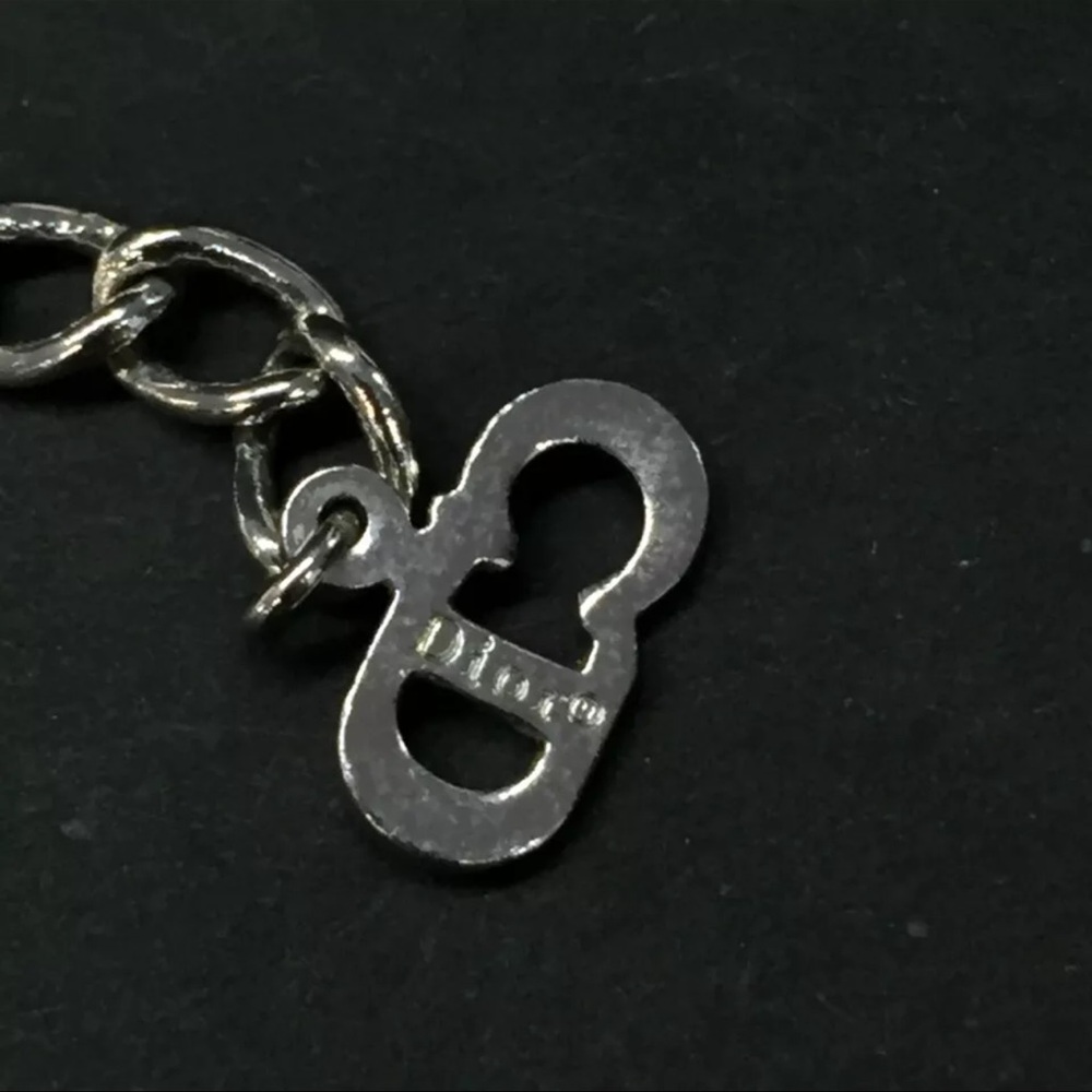 AUTH Christian Dior CD Logo Silver Bracelet - Picture 6 of 6